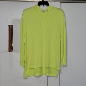 Cozy Vibes Women's/Juniors Plus Pullover Hoodie Neon Yellow Never Worn Size 1X